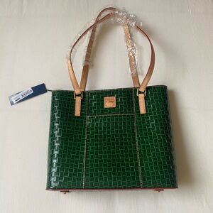Dooney&Bourke Small Lexington Green Woven Bag